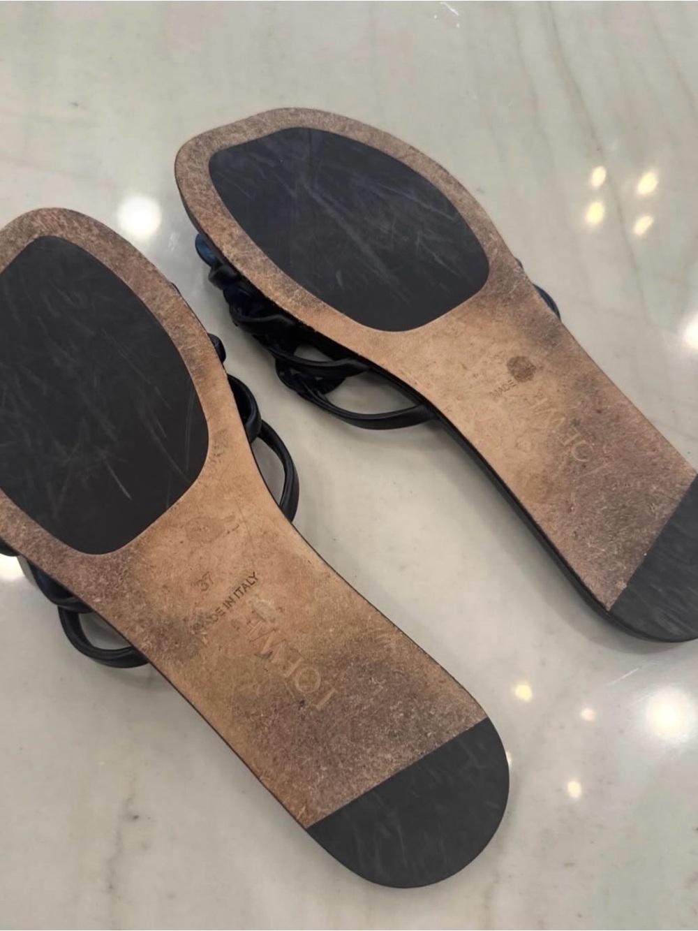Loewe petal anagram leather sandals - Picture 6 of 7